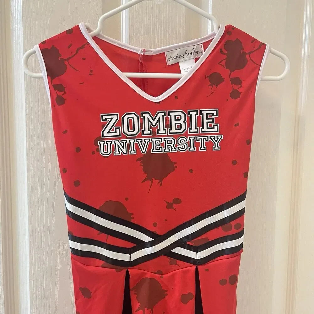 Chasing Fireflies Zombie University Cheerleader Cheer Costume Halloween Size 14